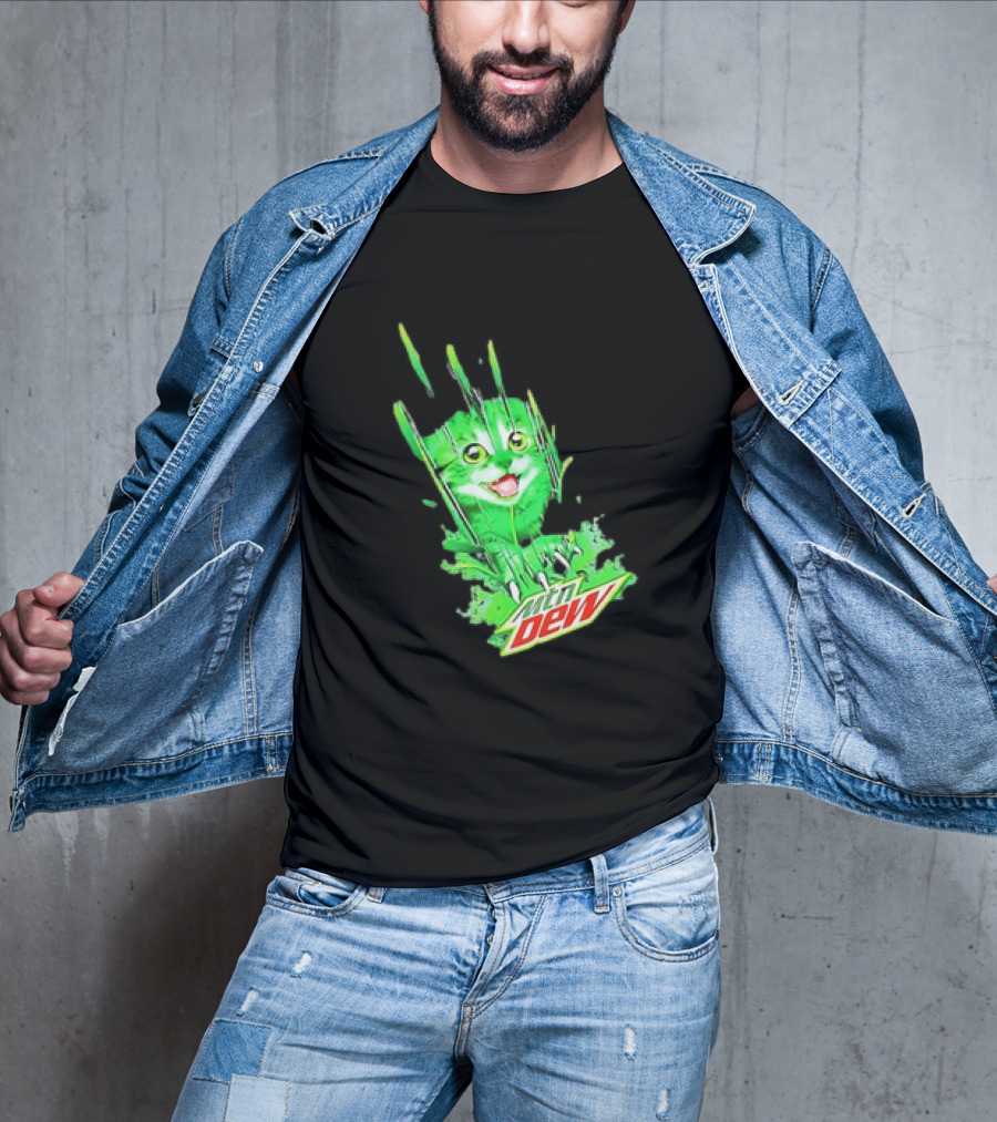 Cat Mtn Dew Mountain Mew Clawing T-Shirt