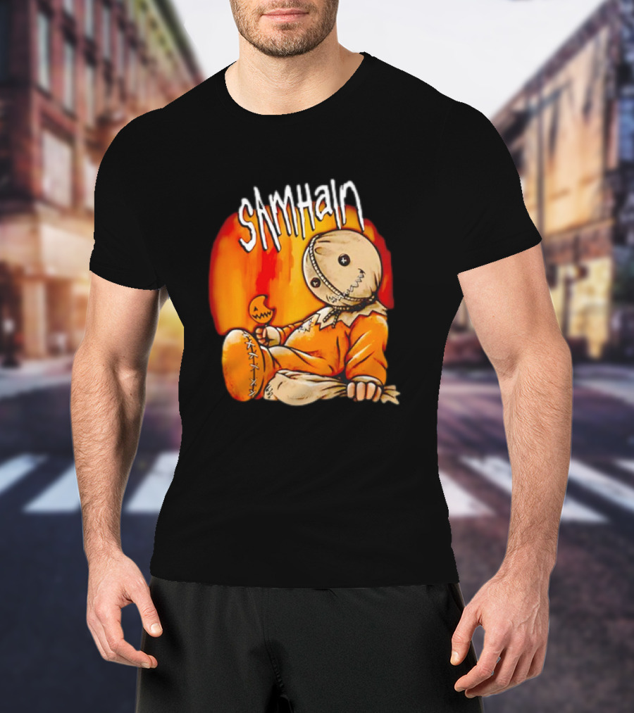 Samhain Trick 'r Treat Sam Korn's Issues Album Mashup T-Shirt
