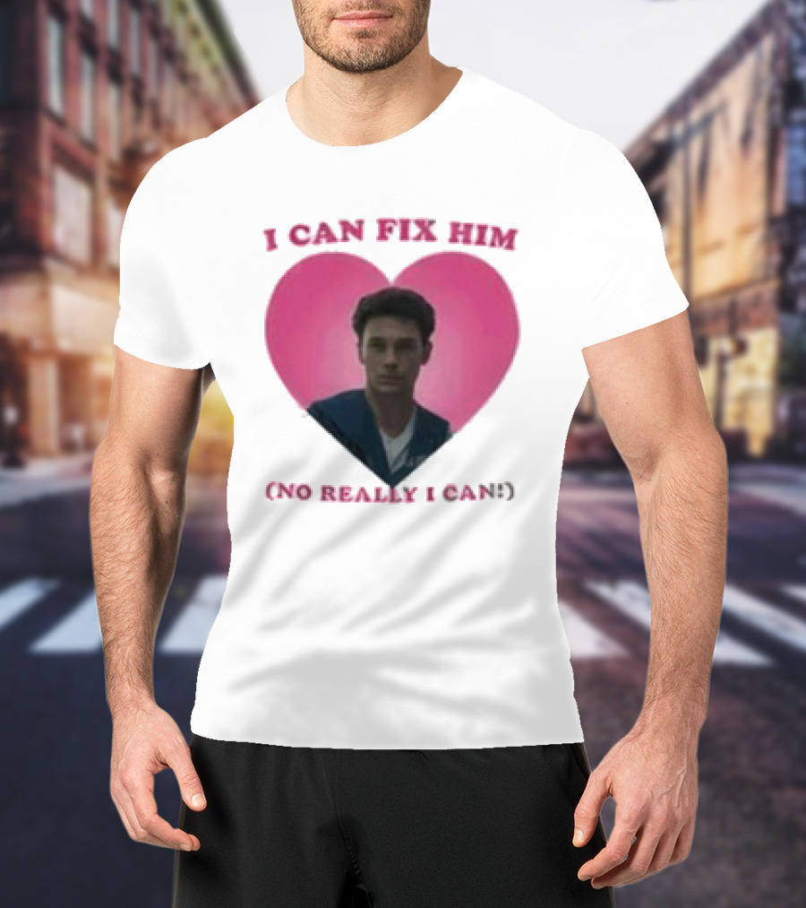 Erik Menendez Pink Heart I Can Fix Him No Really I Can T-Shirt