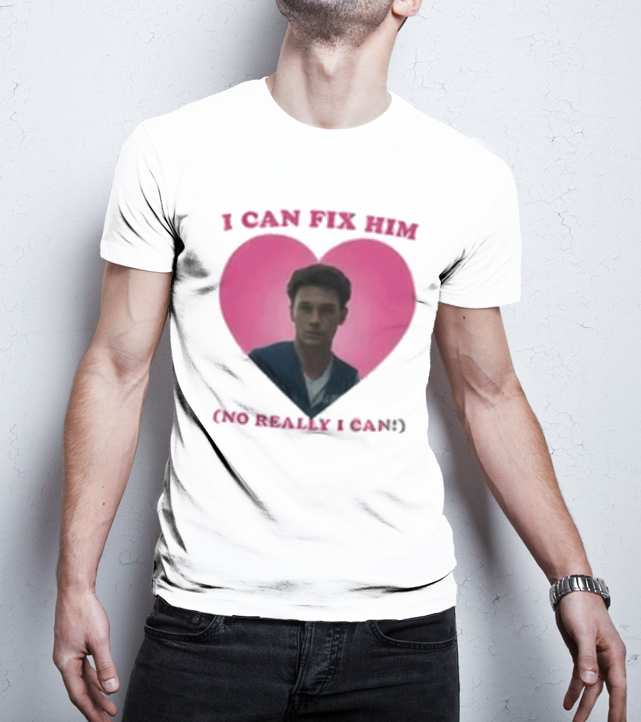 Erik Menendez Pink Heart I Can Fix Him No Really I Can T-Shirt