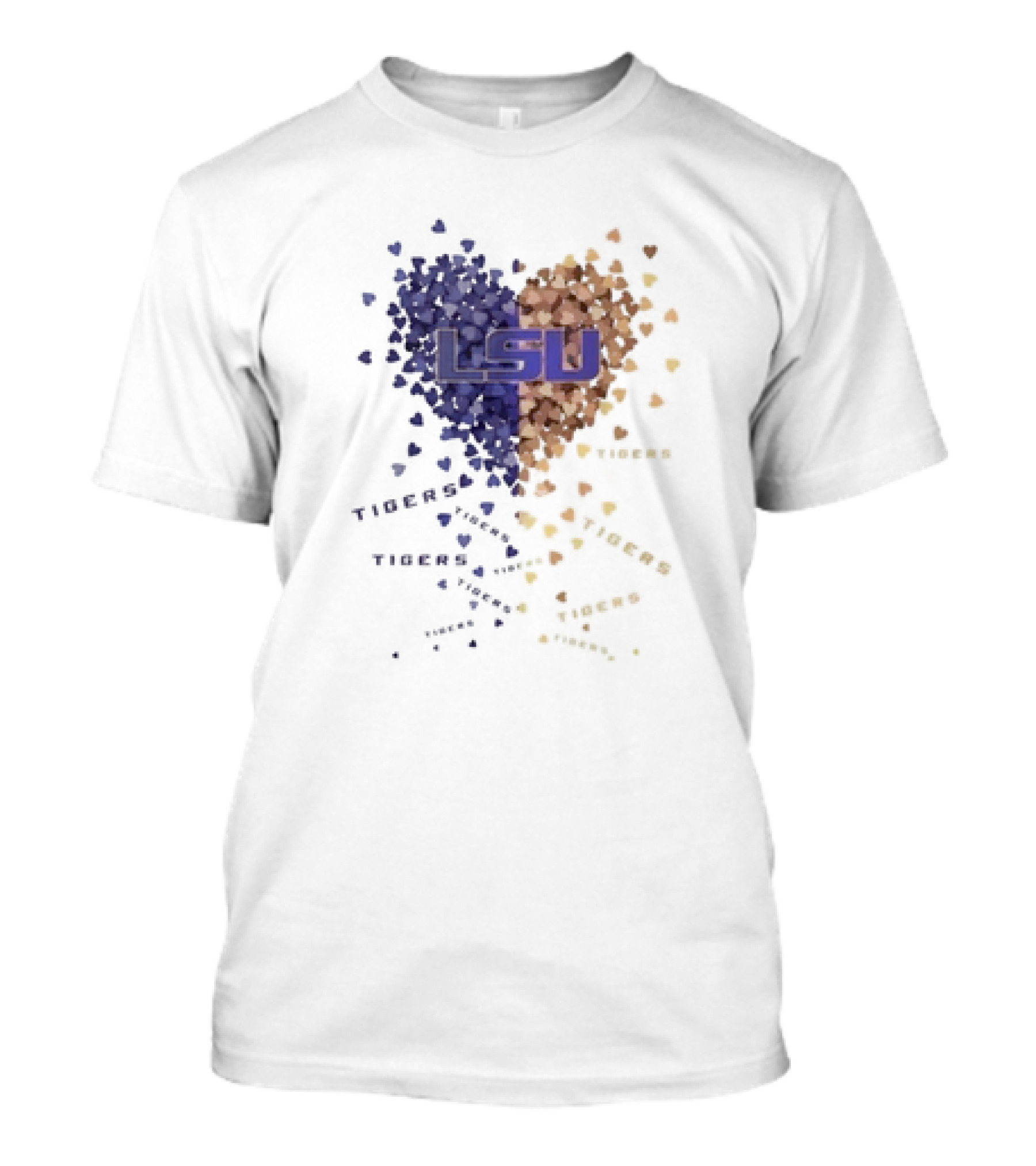 LSU Tigers Heart Of Passion In Purple And Gold T-Shirt