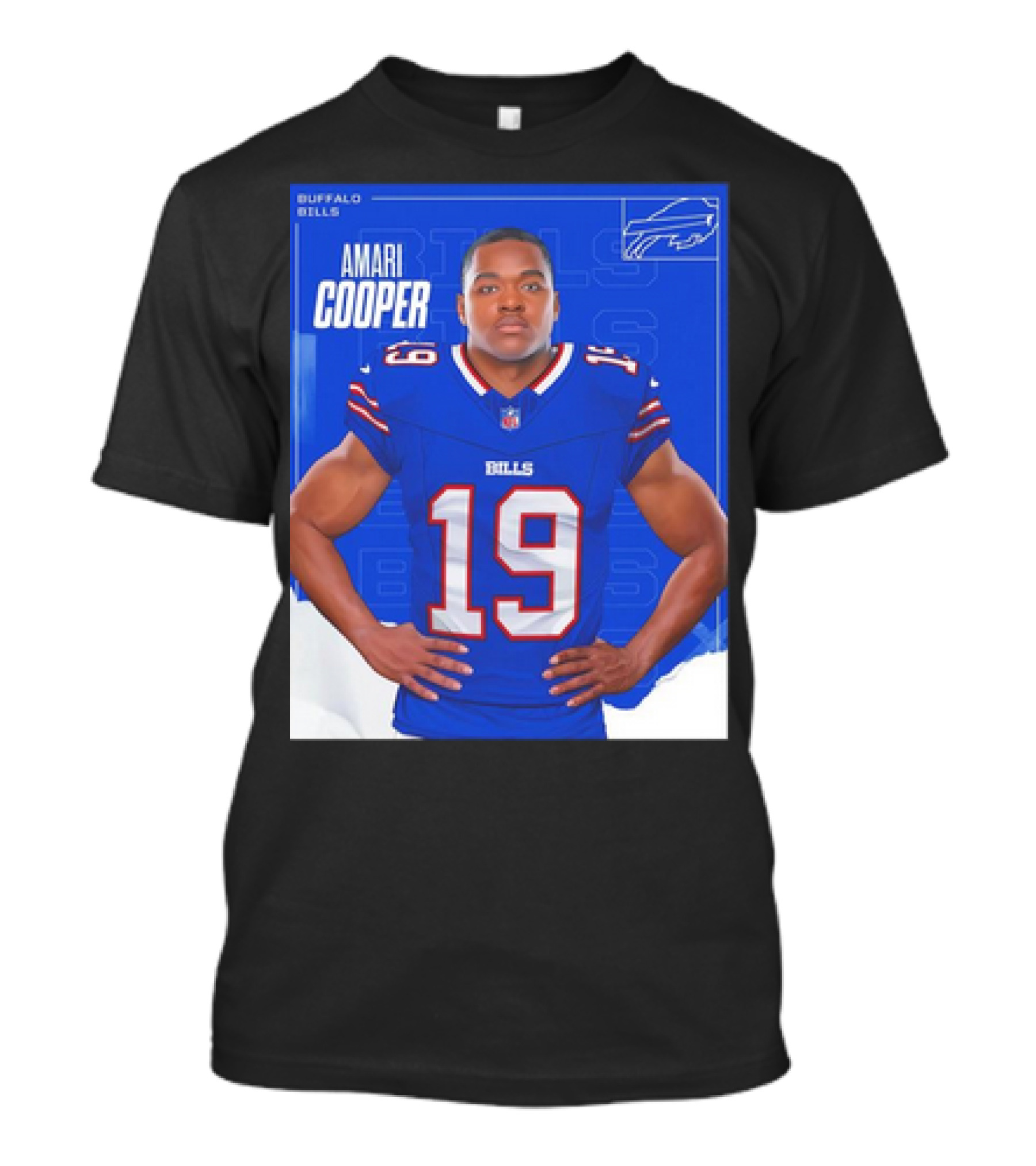Amari Cooper Buffalo Bills NFL Football Player Card T-Shirt