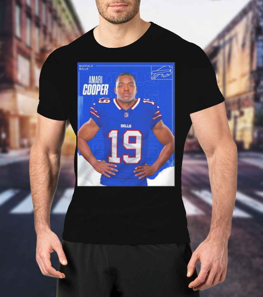 Amari Cooper Buffalo Bills NFL Football Player Card T-Shirt