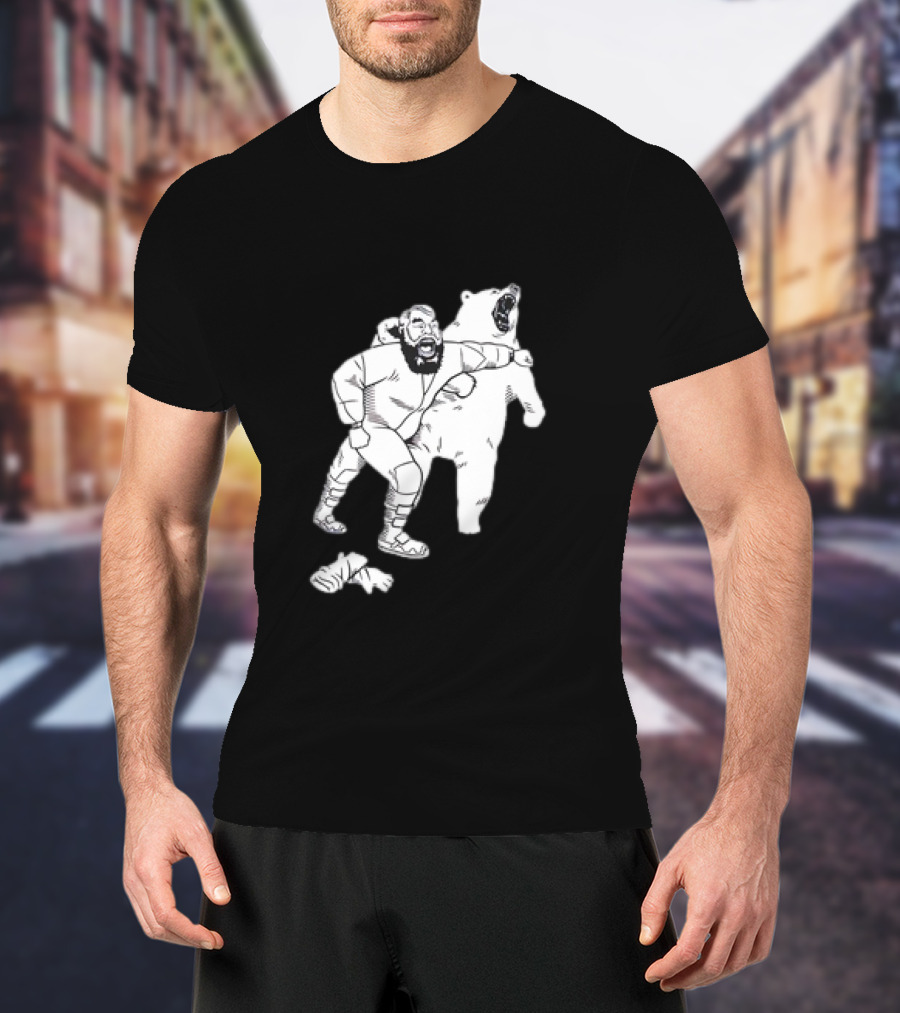Brian The Bear Wrestling Match Showdown T-Shirt