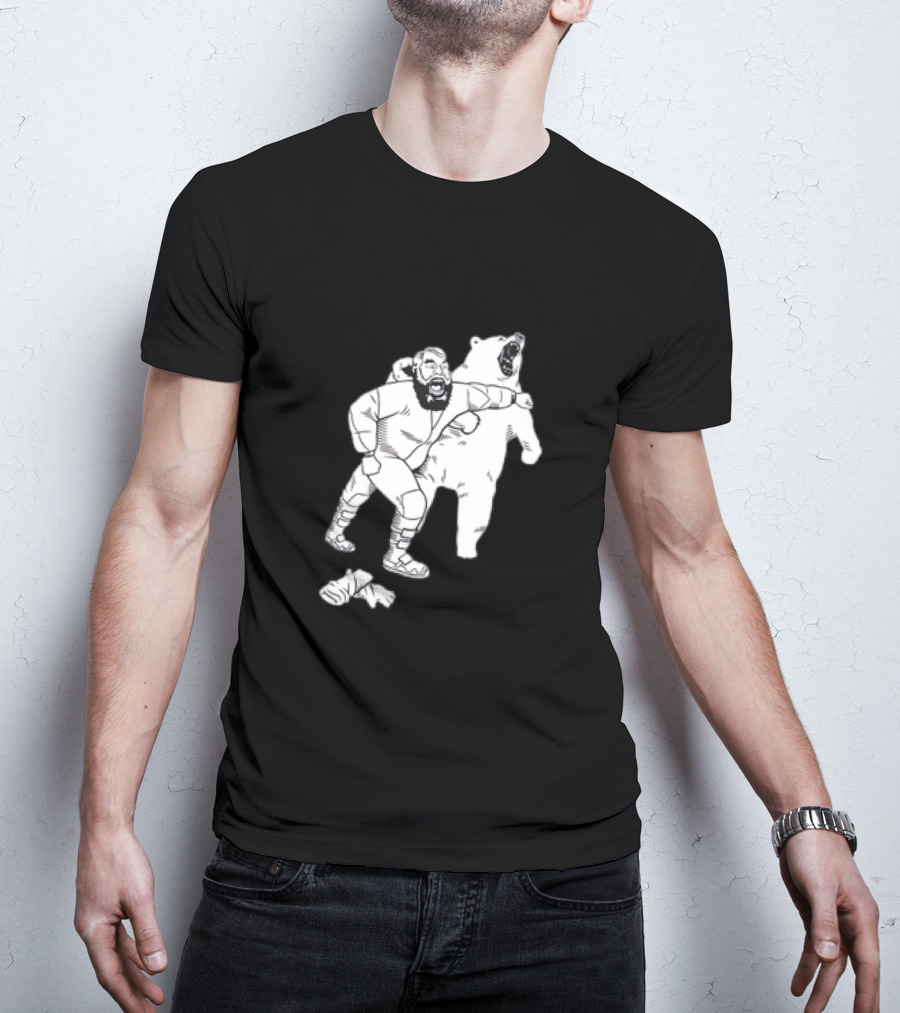 Brian The Bear Wrestling Match Showdown T-Shirt