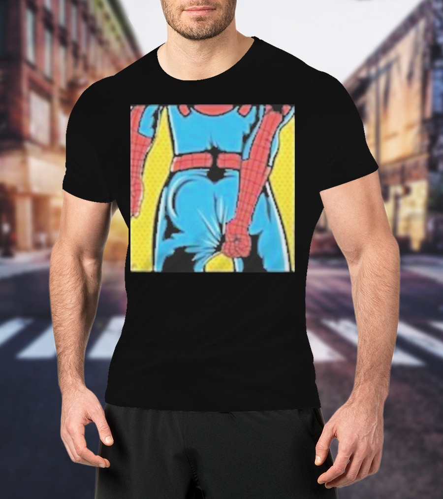 Spider-Man Suit Tightness Issue Visual Pop T-Shirt