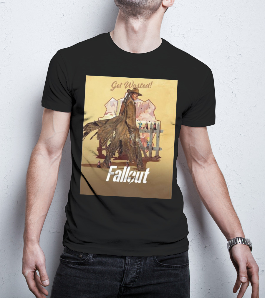 Get Wasted Fallout Series Western Theme Premieres April 12 On Prime Video T-Shirt