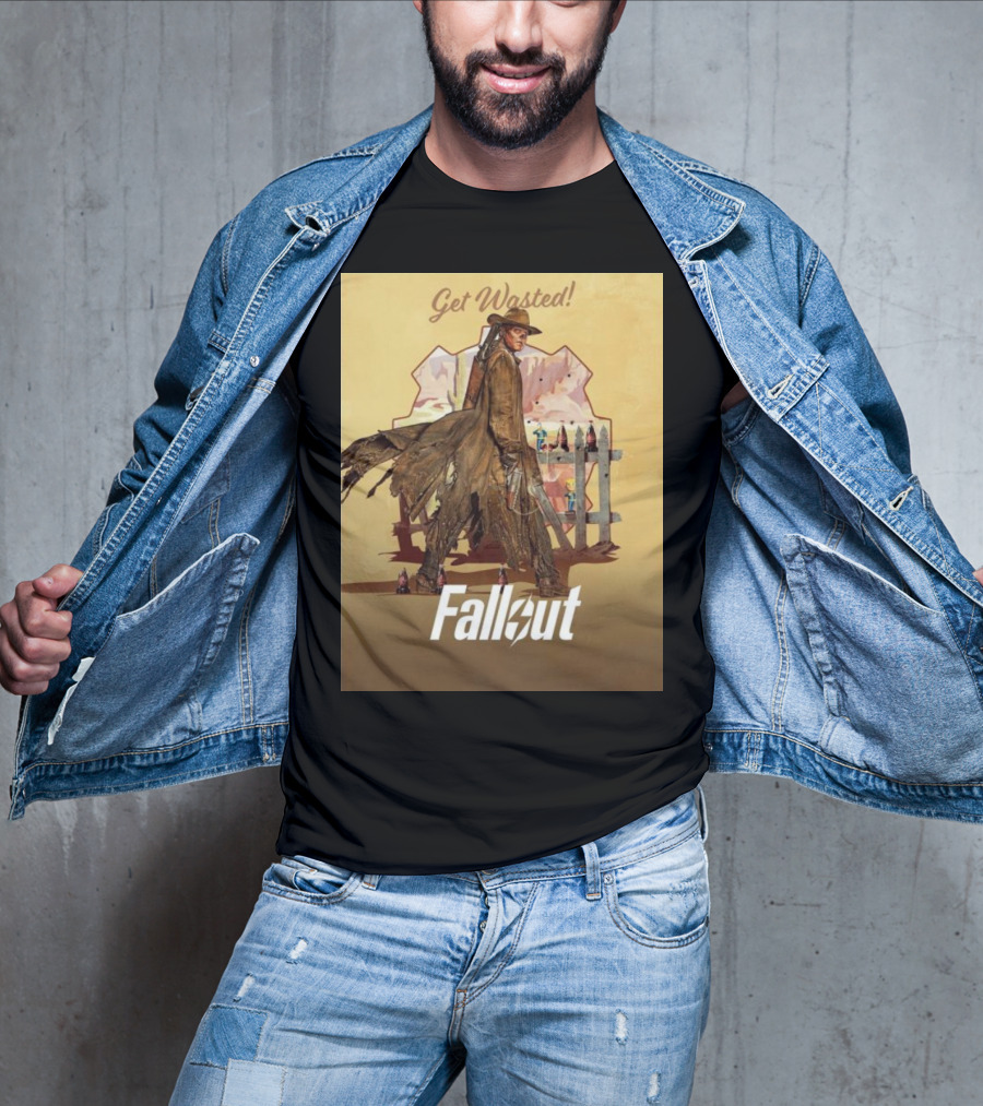 Get Wasted Fallout Series Western Theme Premieres April 12 On Prime Video T-Shirt