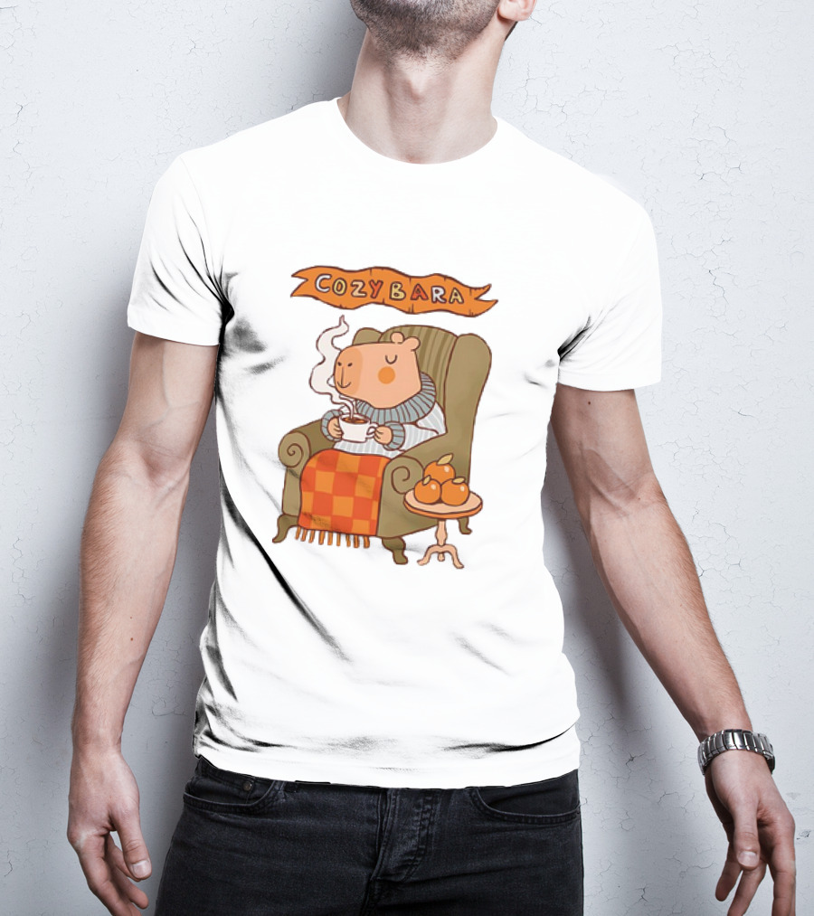 Cozybara Capybara Meme Cute T-Shirt