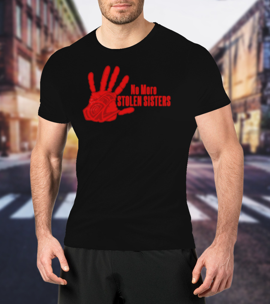 No More Stolen Sisters Red Blood Hand T-Shirt