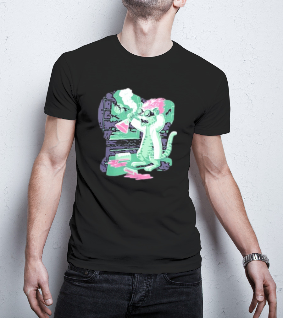 Kyle’s Corner Feline Weird Oct 24-27 Live Oak FL Mad Scientist Cat Lab T-Shirt