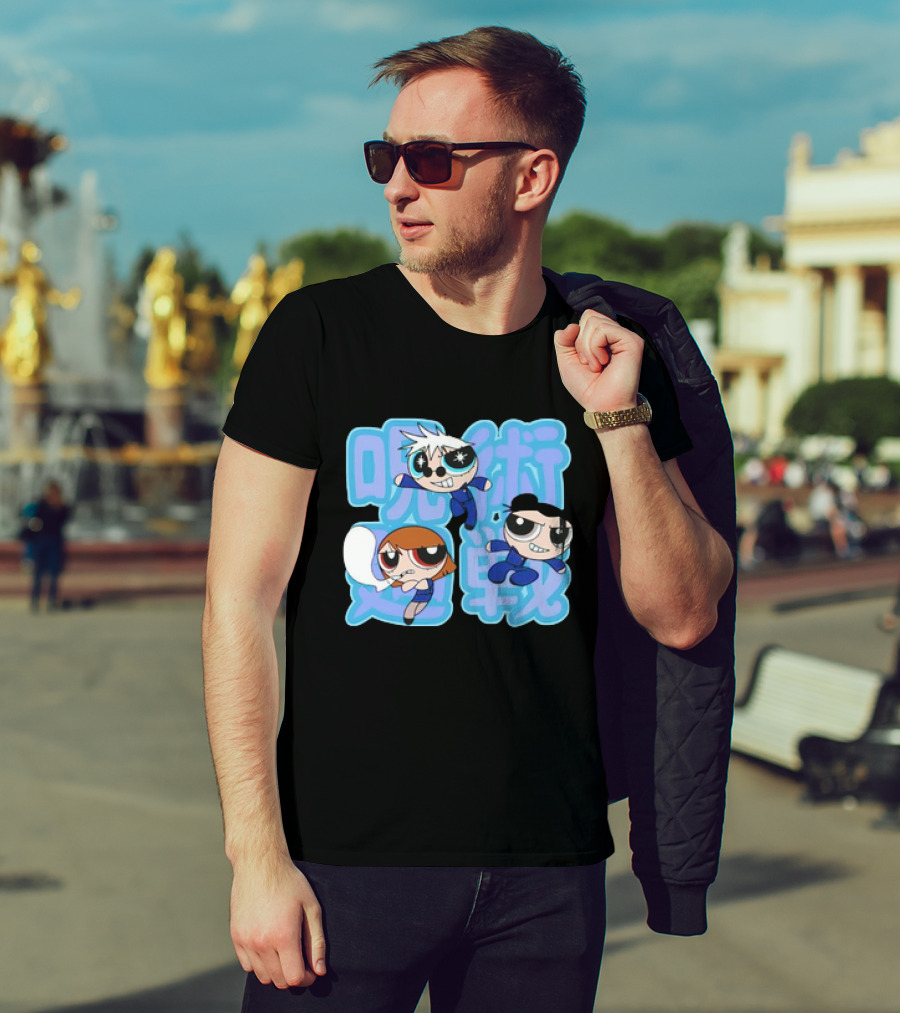 Jujutsu Kaisen Powerpuff Girls Gojo Satoru Mashup T-Shirt