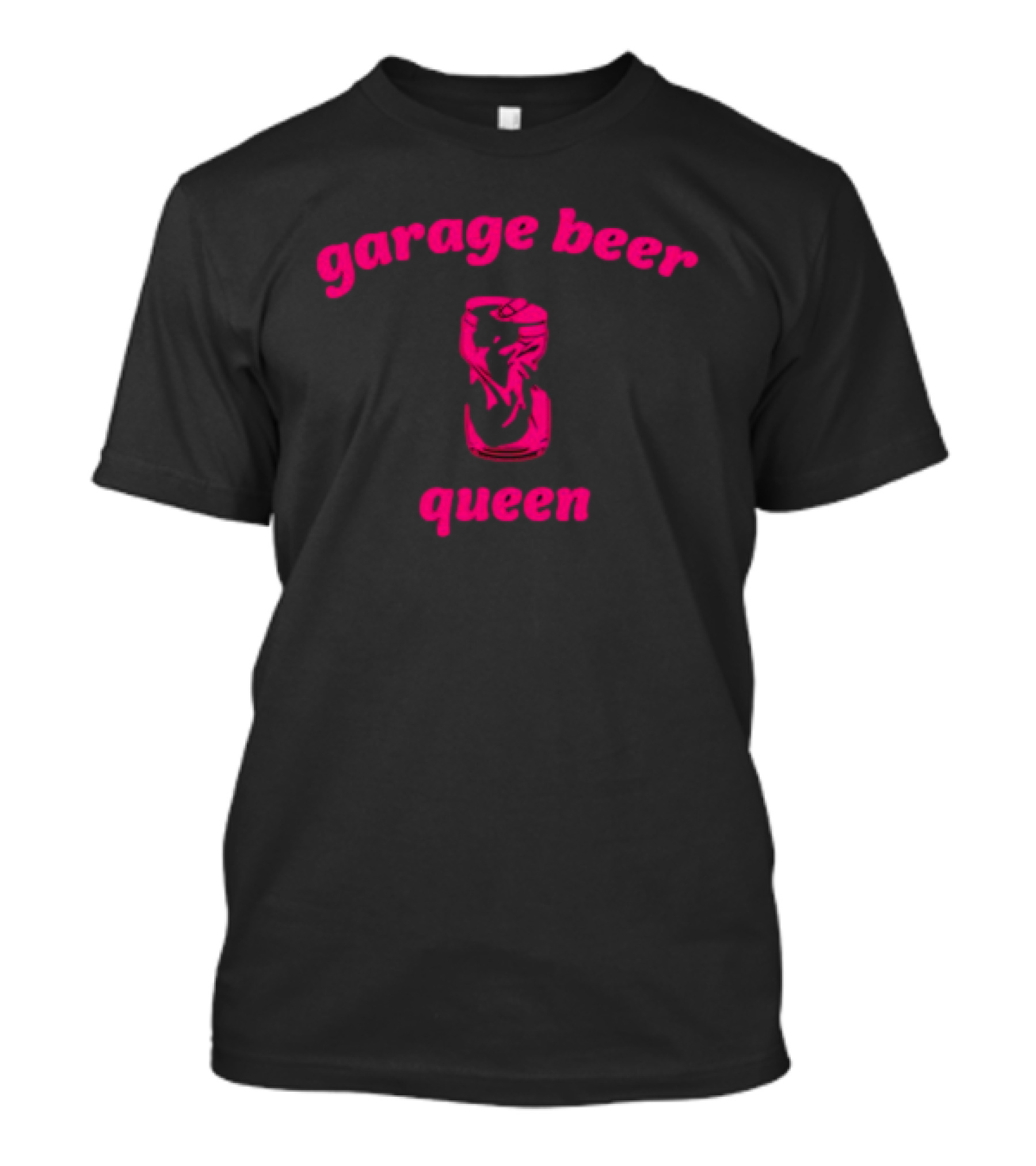 Garage Beer Queen Crushed Can T-Shirt