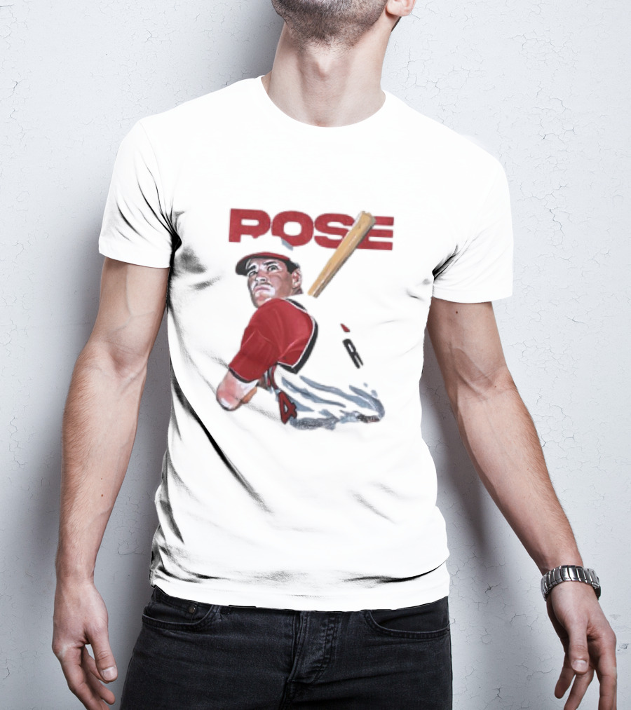 PO$E Pete Rose Baseball Bat Sports T-Shirt