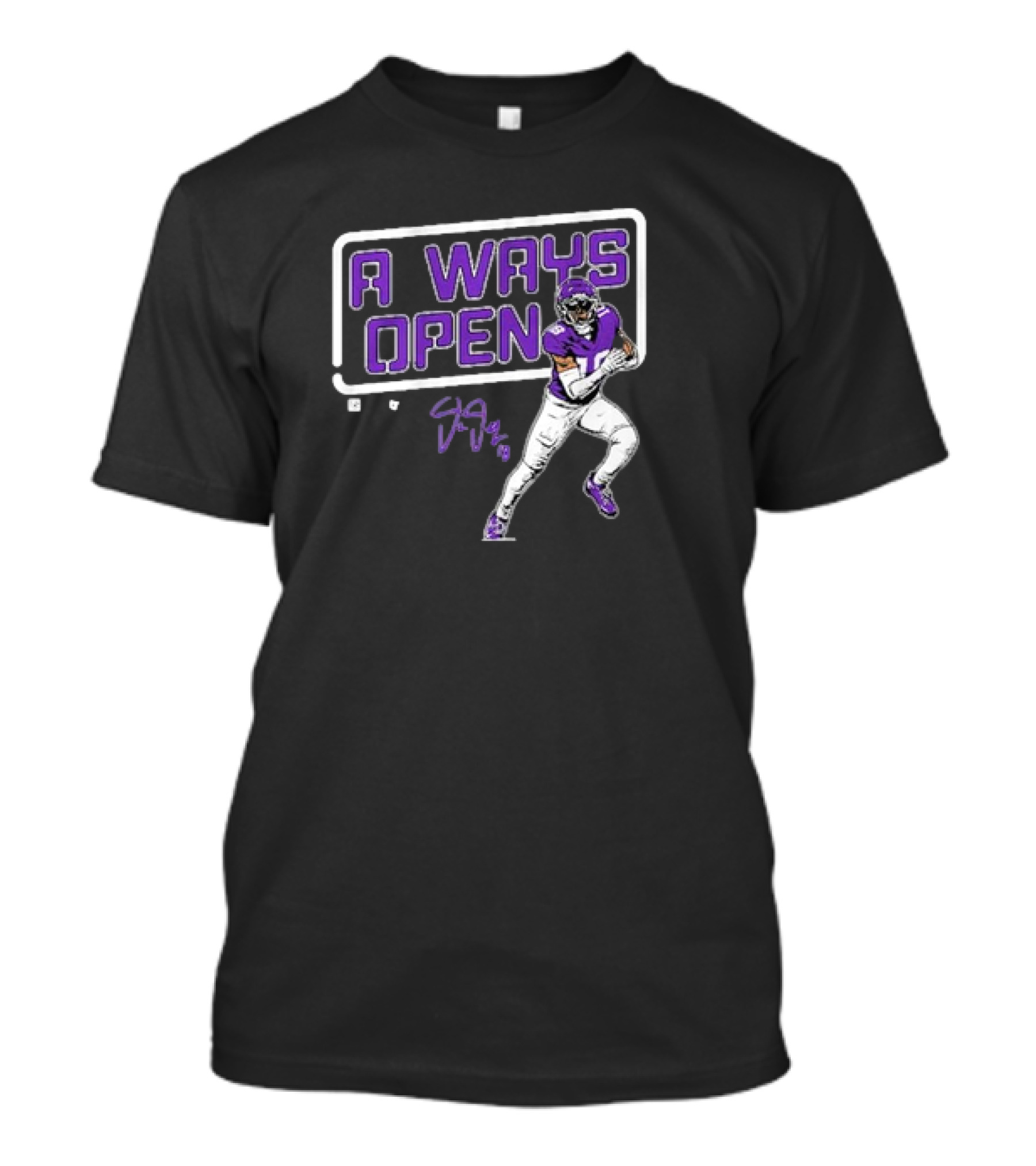 Justin Jefferson Always Open Football Player Signature T-Shirt