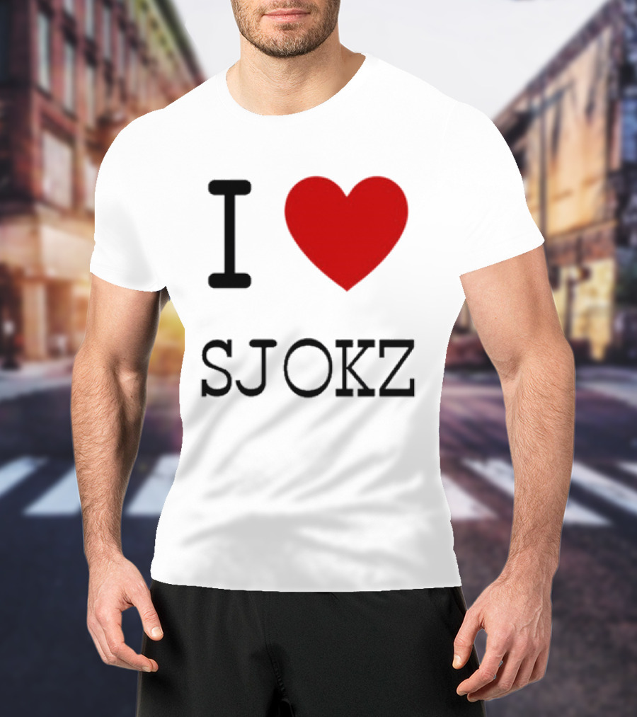 I Love Sjokz Fan T-Shirt Celebrating Popular Presenter T-Shirt