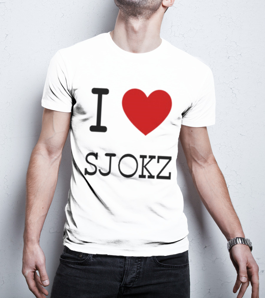 I Love Sjokz Fan T-Shirt Celebrating Popular Presenter T-Shirt