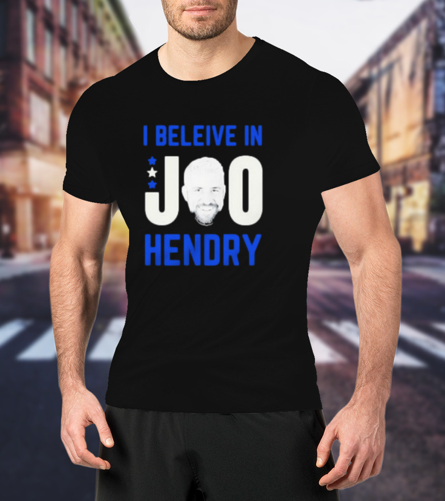I Believe In Joe Hendry Star Face图案 T-Shirt