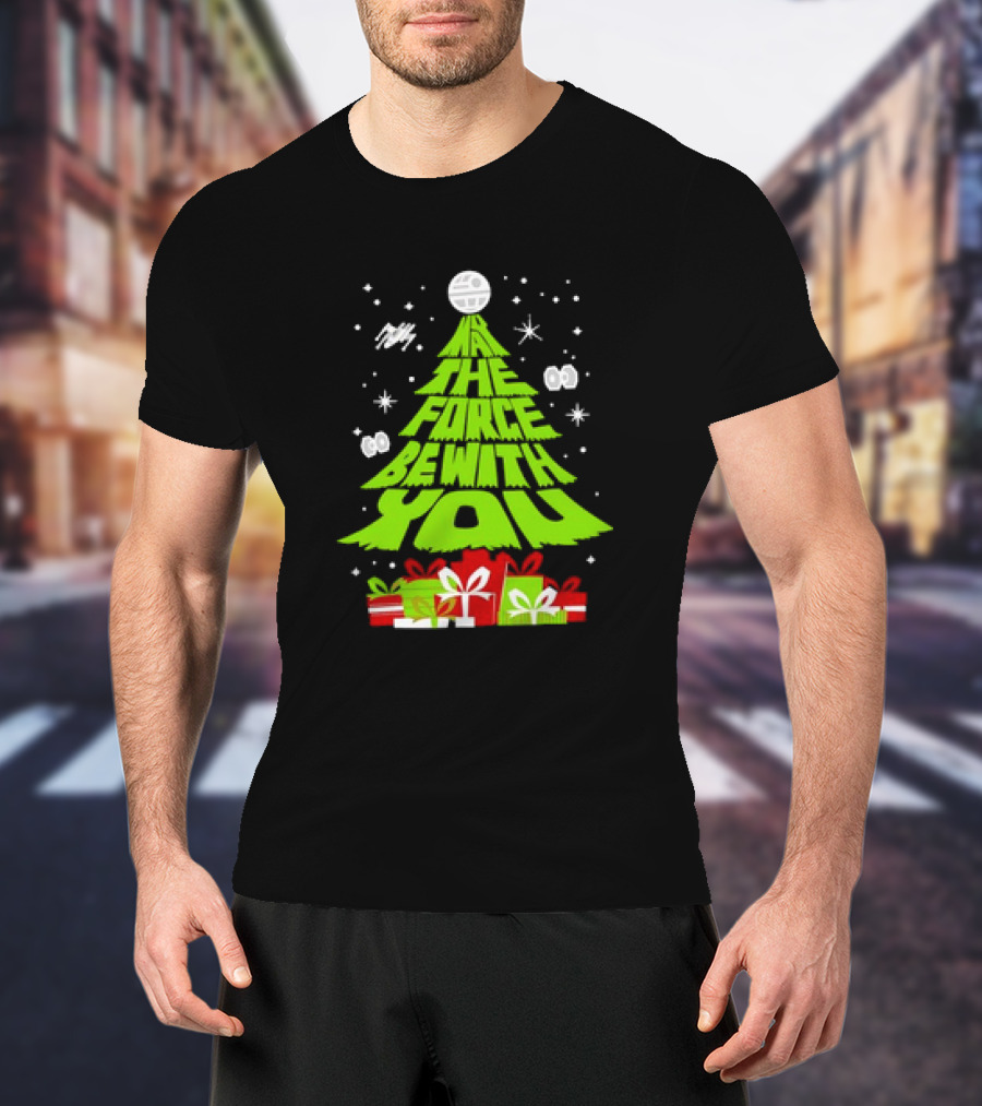 Star Wars May The Force Be With You Christmas Tree T-Shirt
