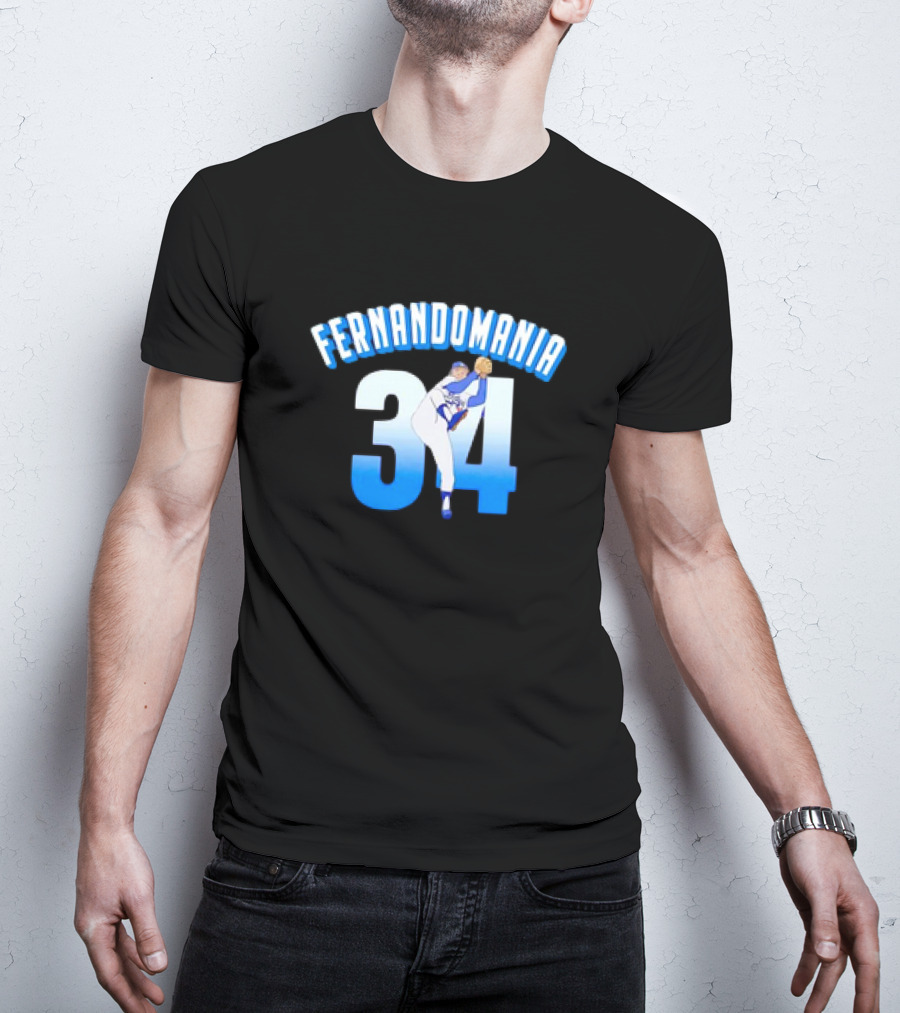 Fernandomania Vintage 34 Baseball Pitcher Iconic T-Shirt