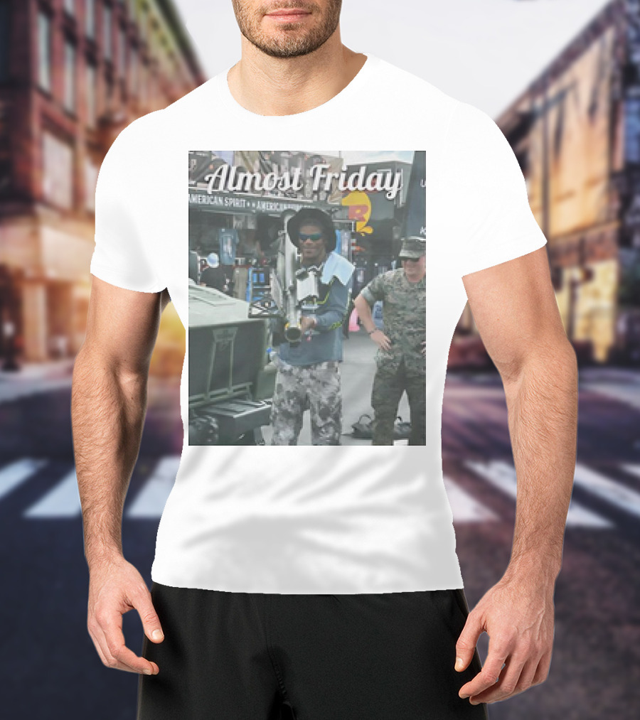 Almost Friday Rocket Launcher Fun Lamar Jackson T-Shirt