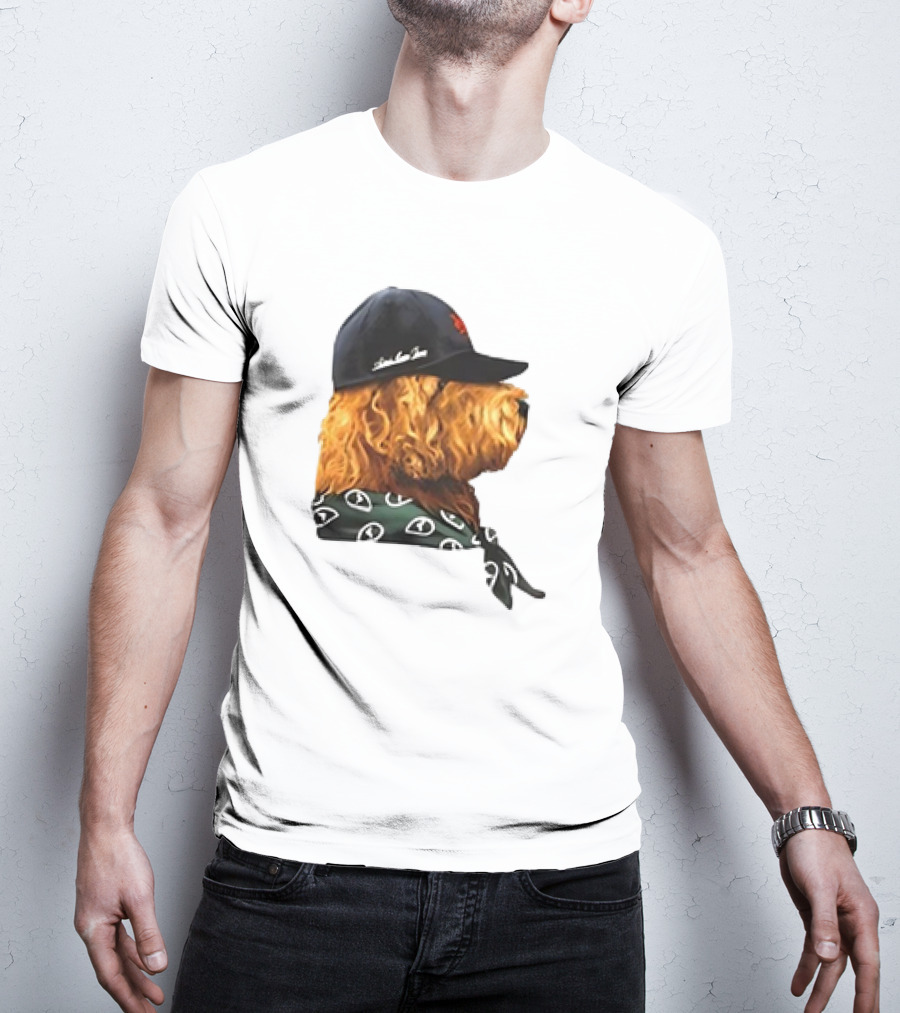 Aime Leon Dore Buddy Dog Wearing Cap And Scarf T-Shirt