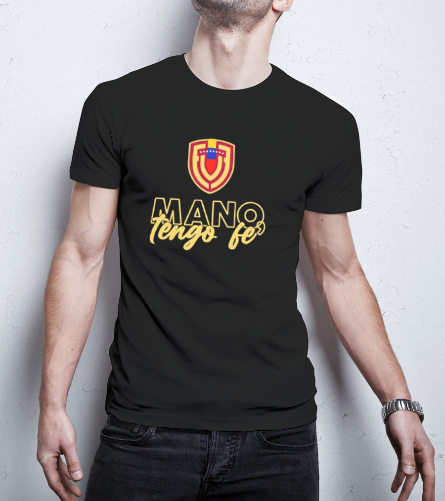 MANO TENGO FE Venezuela Football Team Logo Crest T-Shirt