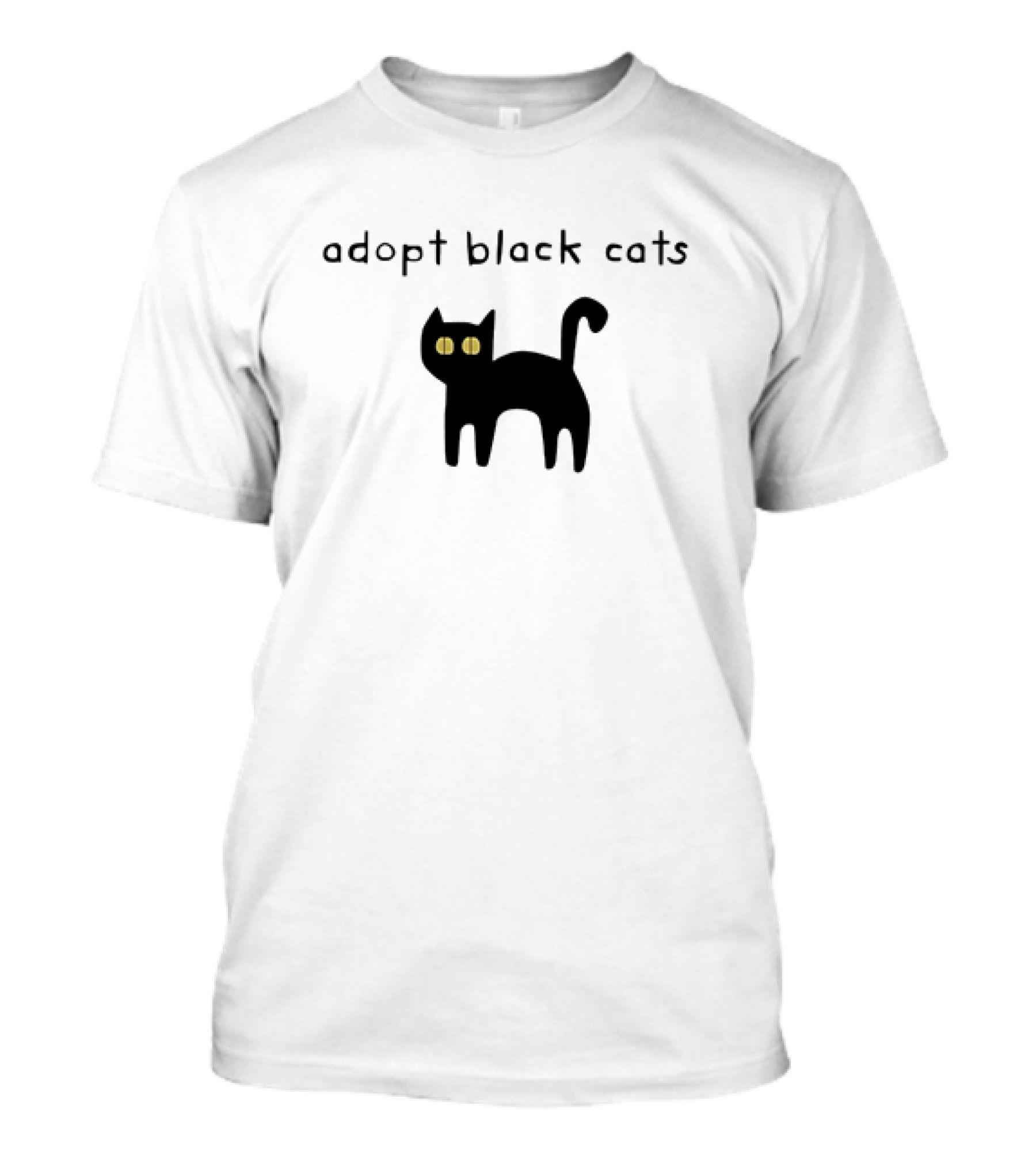 Adopt Black Cats With Yellow Eyes T-Shirt