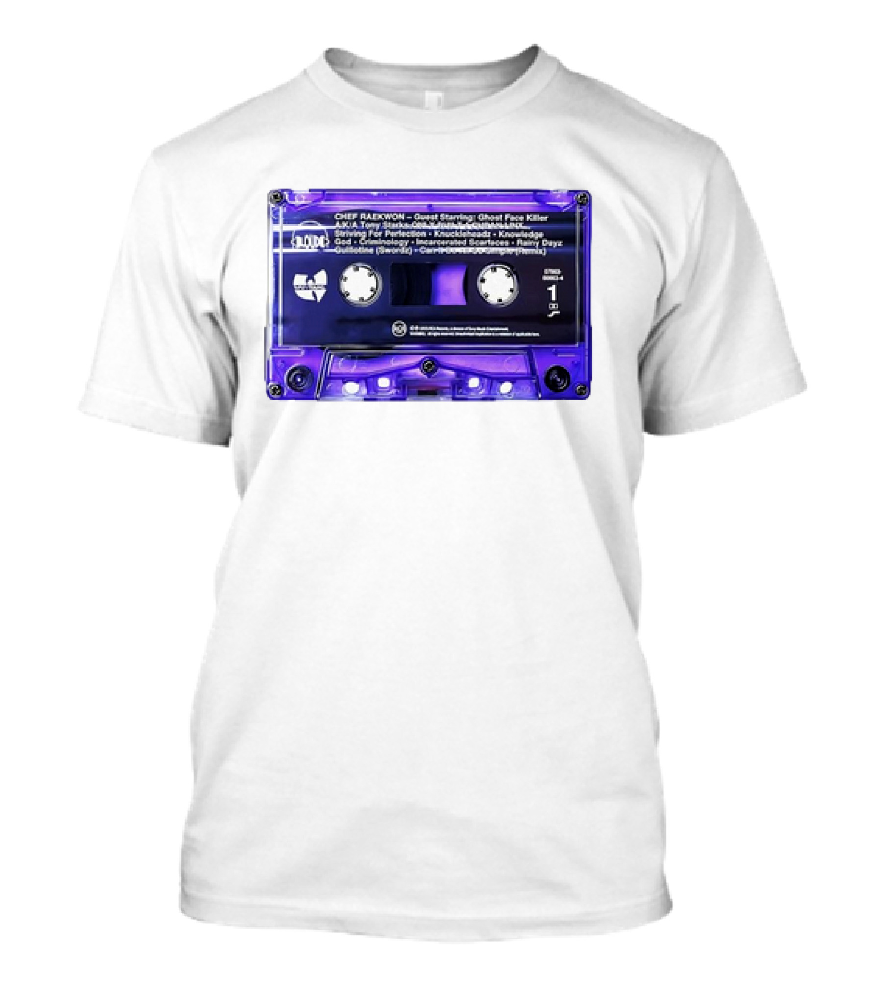 Chef Raekwon Purple Tape 1995 Loud Records Ghost Face Killer Featured Tracks T-Shirt