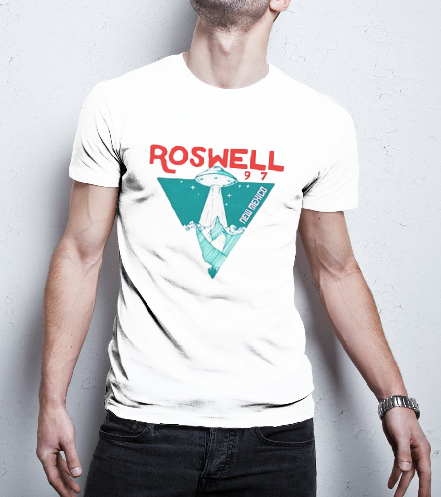 Roswell New Mexico 97 UFO Beam Flying Saucer Abduction T-Shirt