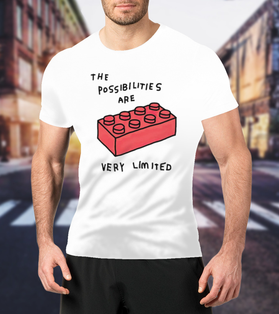 The Possibilities Are Very Limited Red Brick Block T-Shirt