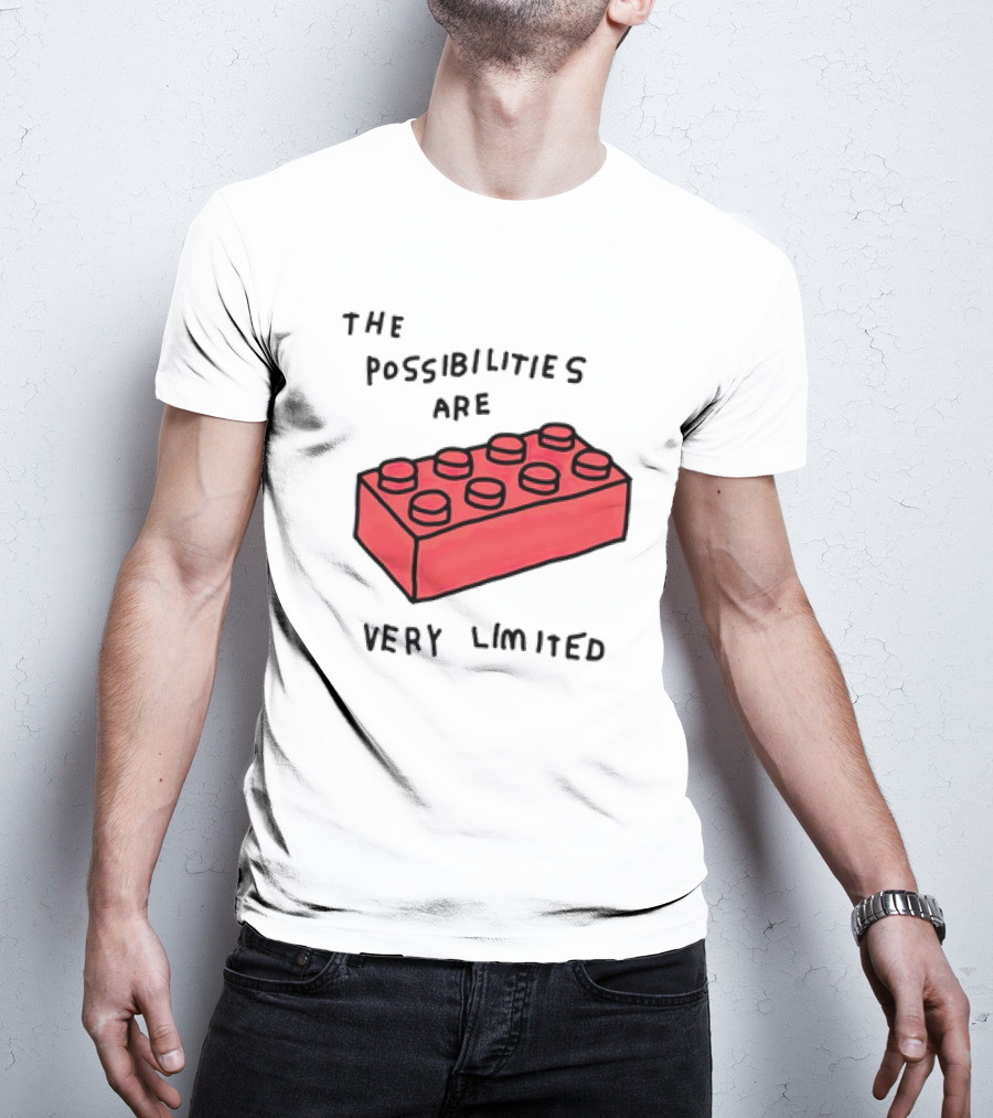 The Possibilities Are Very Limited Red Brick Block T-Shirt