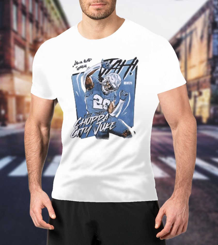 Jahmyr Gibbs Detroit Lions Choppa City Juke NFLPA 26 Football T-Shirt