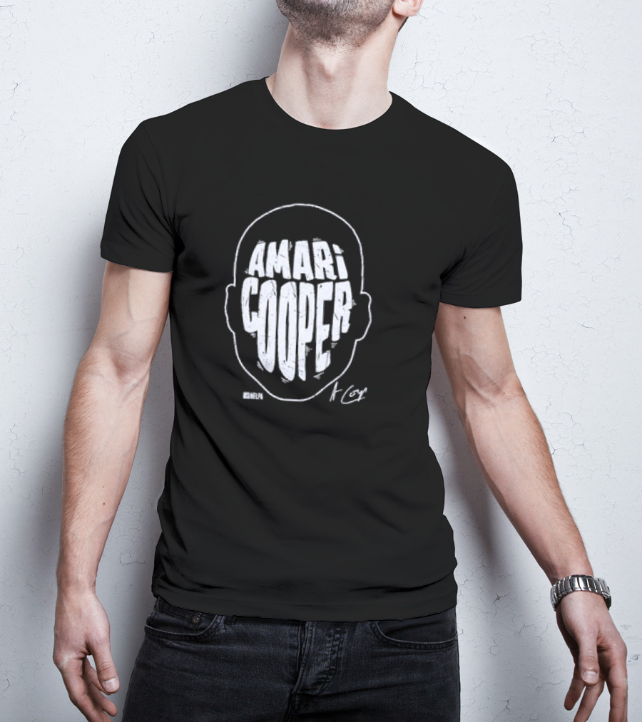 Amari Cooper Bold Head Graphic NFL T-Shirt