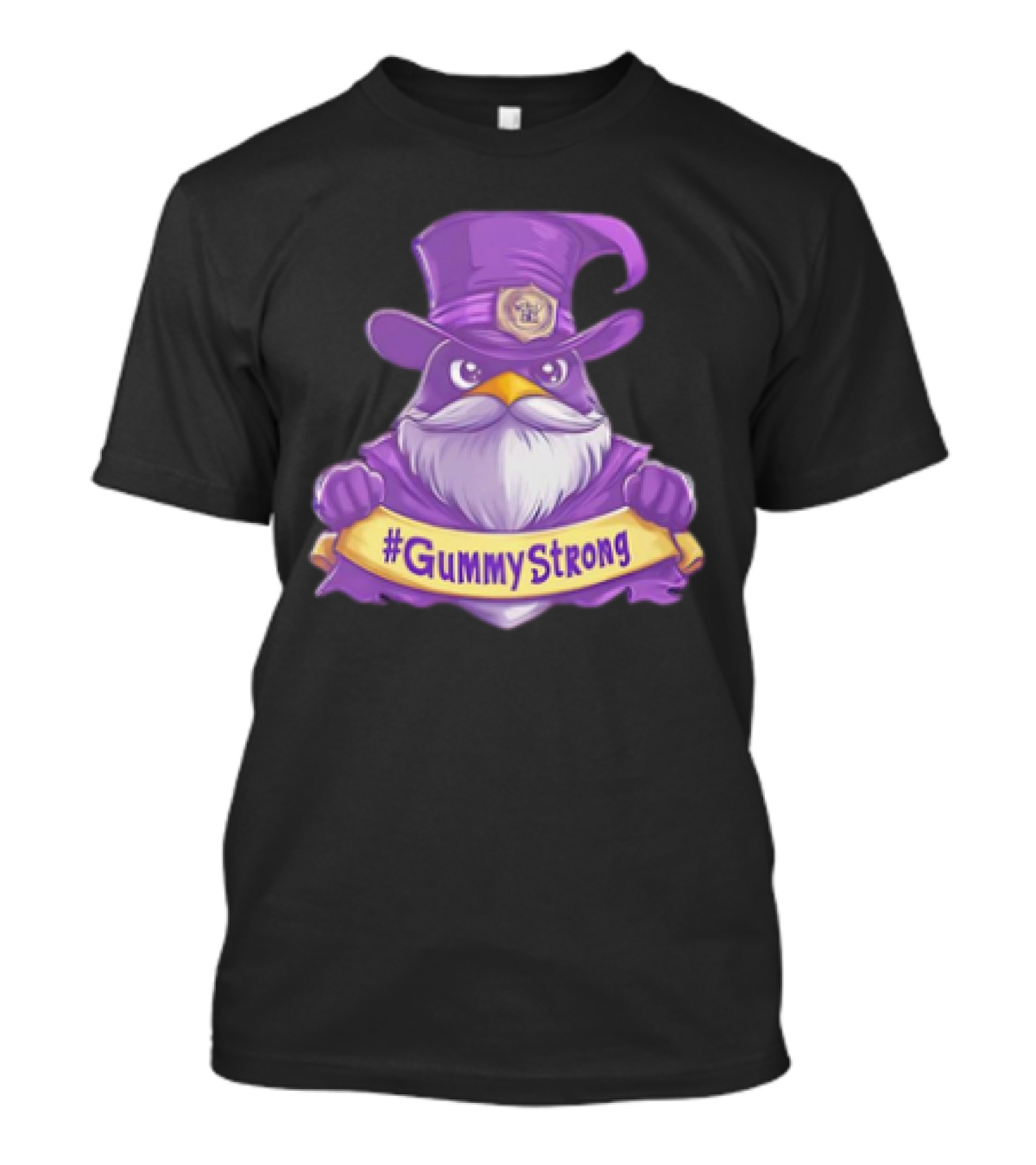 GummyStrong Purple Wizard Owl Emblem T-Shirt