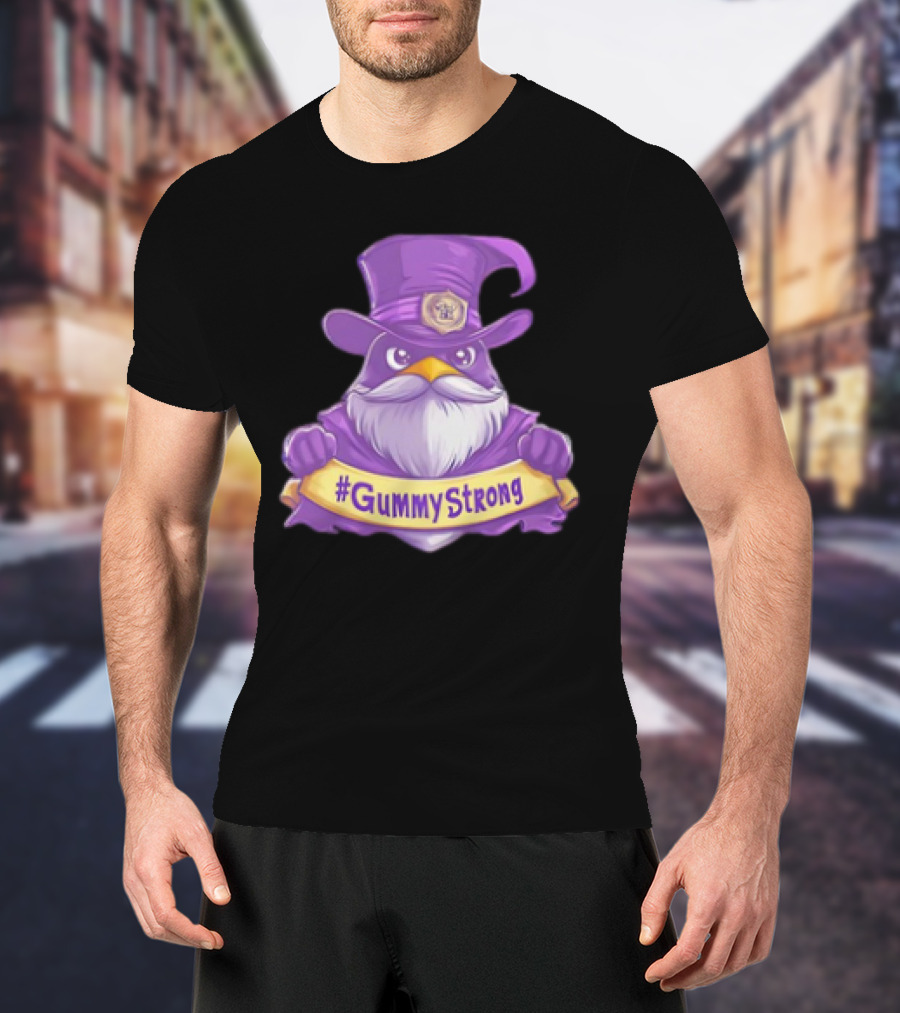 GummyStrong Purple Wizard Owl Emblem T-Shirt