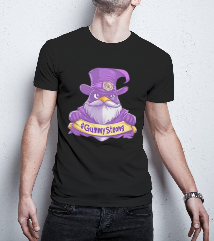 GummyStrong Purple Wizard Owl Emblem T-Shirt