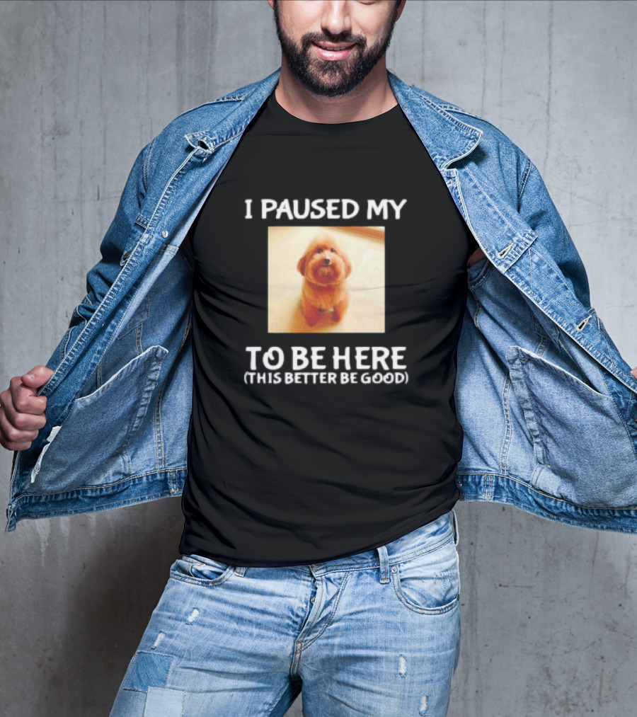 I Paused My Dog To Be Here This Better Be Good T-Shirt