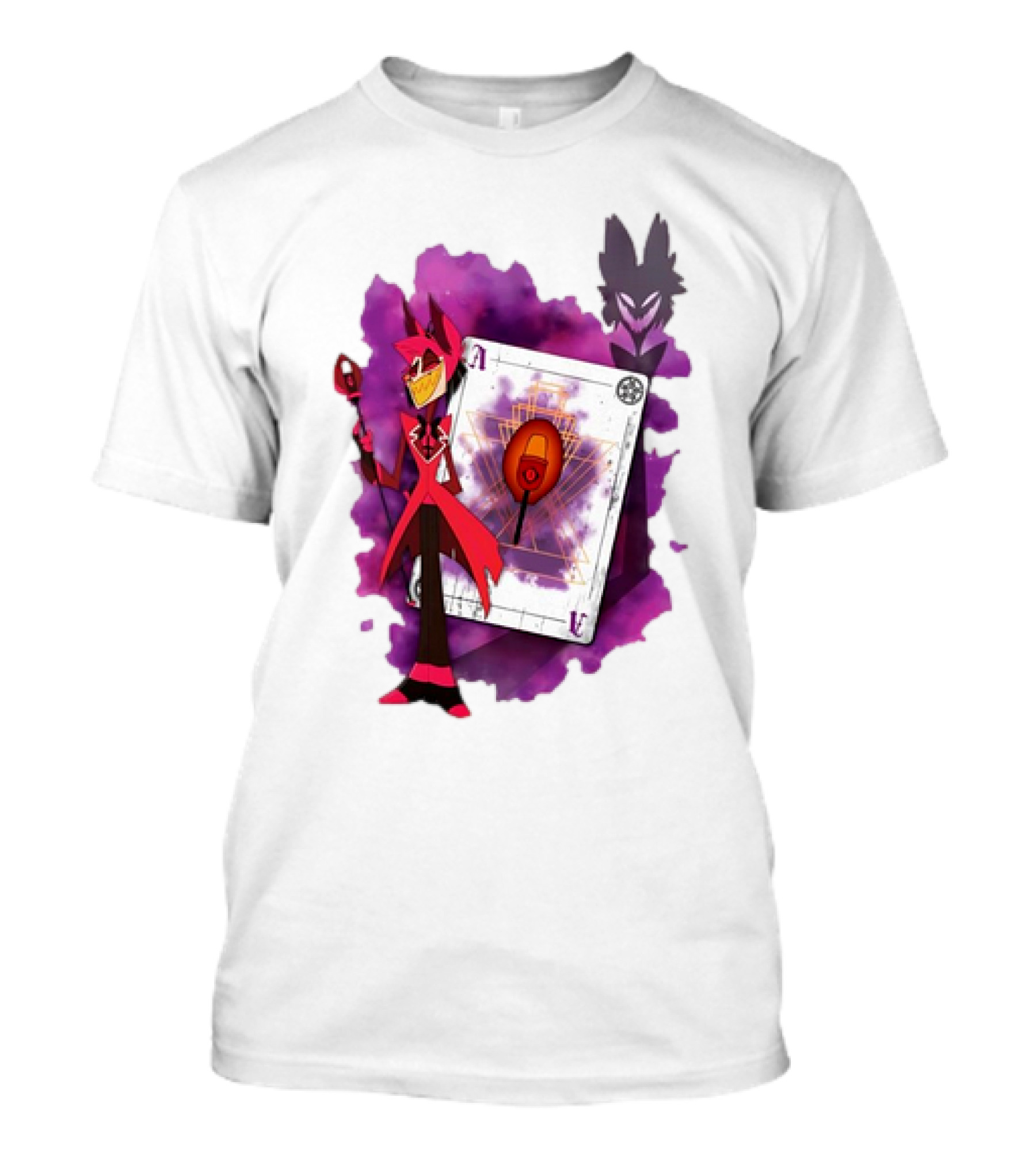 Lilac Ace In The Hole Hazbin Alastor T-Shirt
