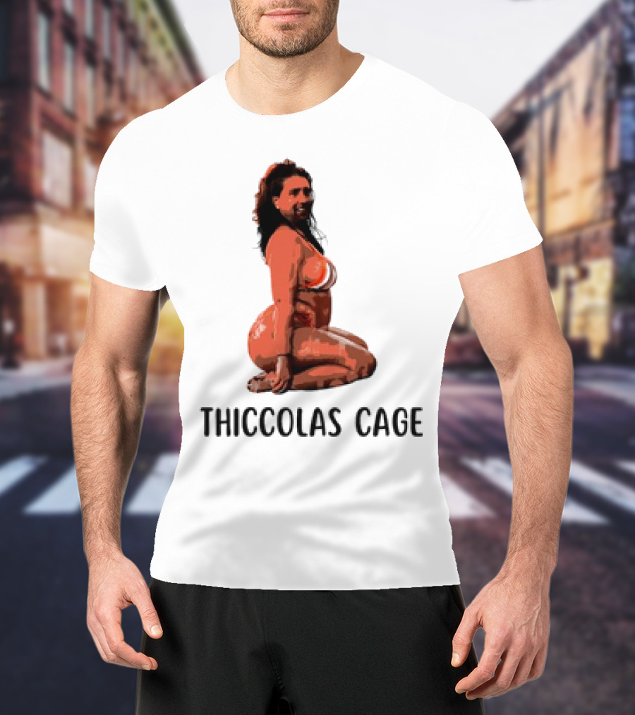 Thiccolas Cage Meme Nicolas Cage Image T-Shirt
