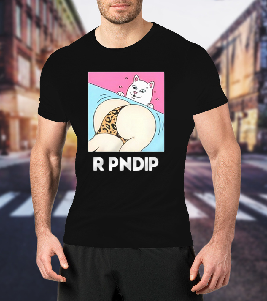 RIPNDIP Peaches And Nerm Silly Cat Leopard Print T-Shirt