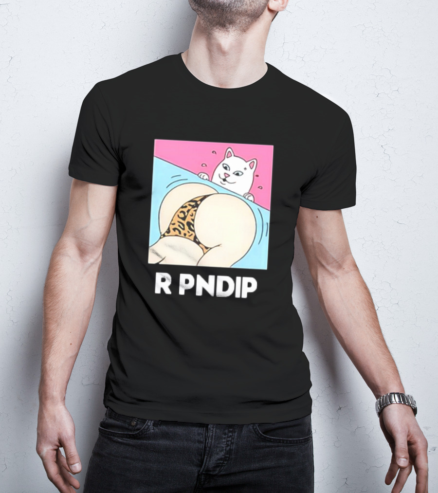 RIPNDIP Peaches And Nerm Silly Cat Leopard Print T-Shirt