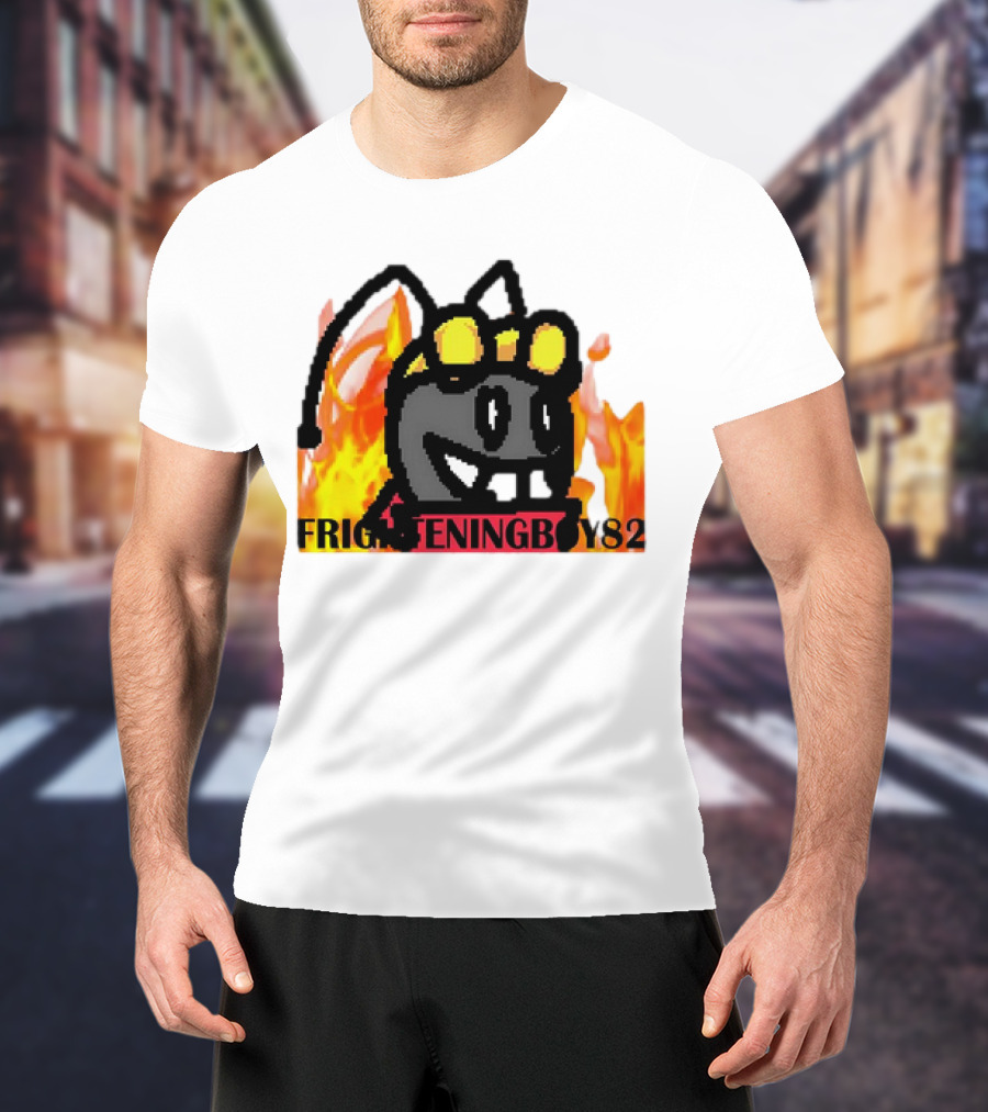 Moth FrighteningBoy82 Fire Background T-Shirt