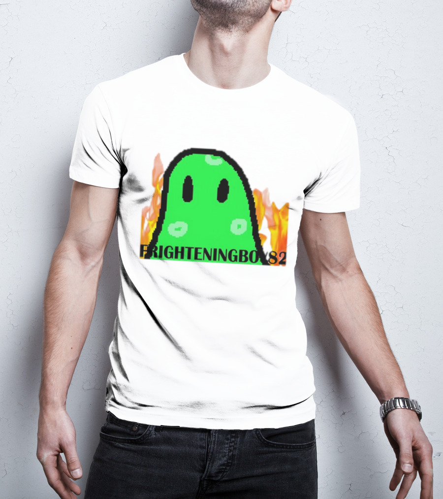 FRIGHTENINGBOY82 Slime With Fire Background T-Shirt