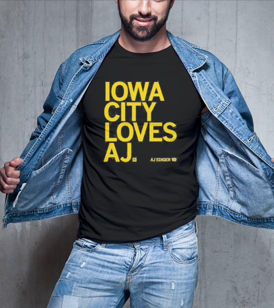 Iowa City Loves AJ Ediger T-Shirt