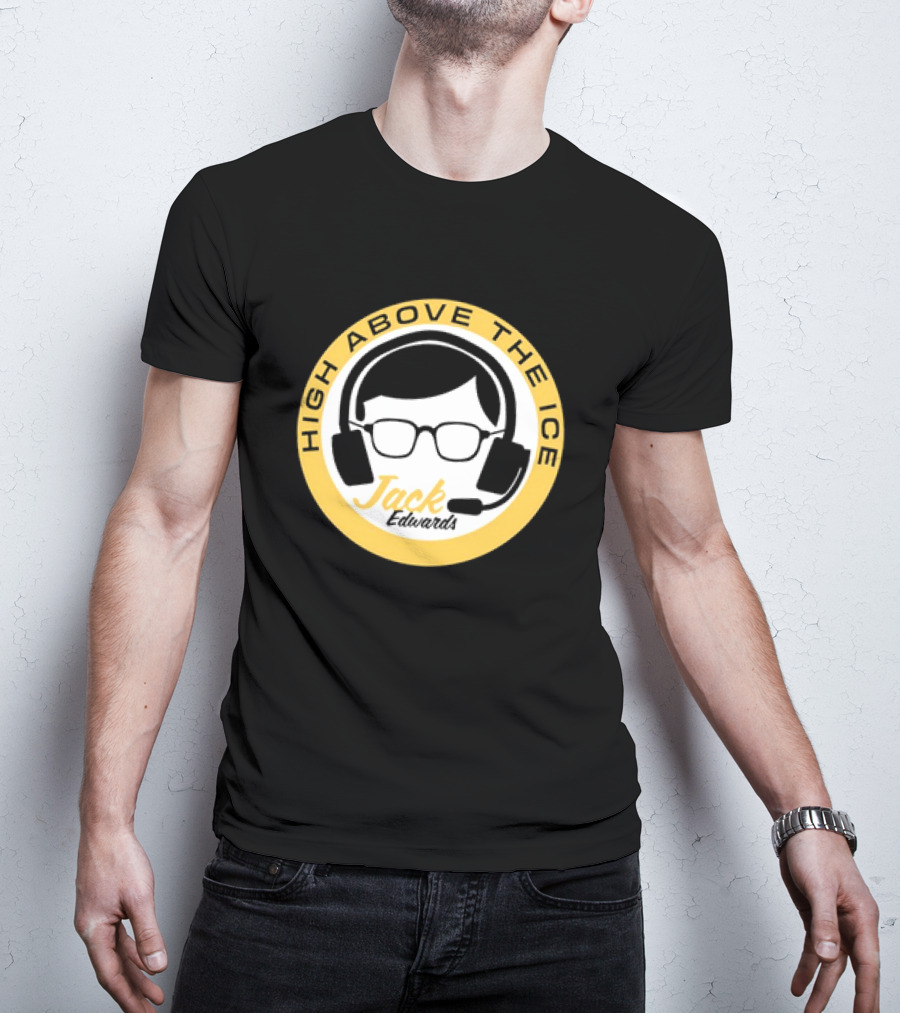 Boston Bruins High Above The Ice Jack Edwards T-Shirt
