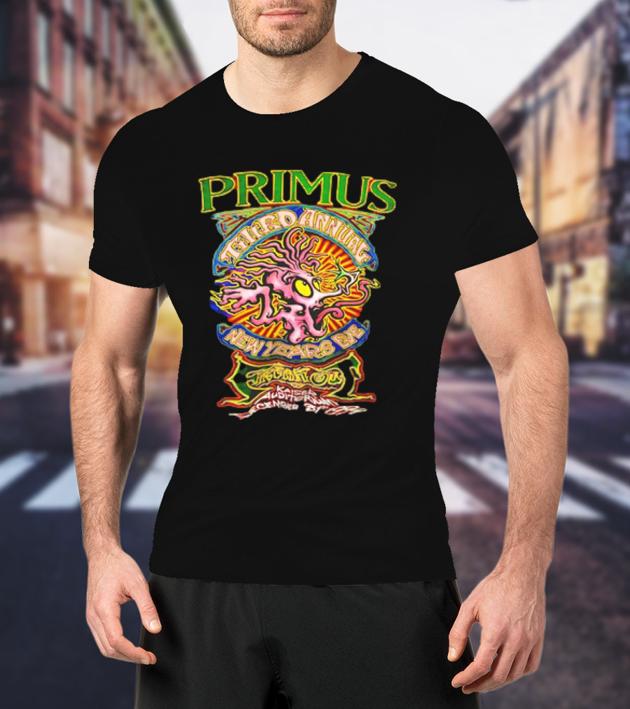 Primus Third Annual New Years Eve Freak Out Kaiser Auditorium Oakland 1996 T-Shirt