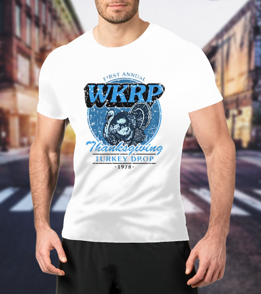 WKRP First Annual Thanksgiving Turkey Drop 1978 T-Shirt