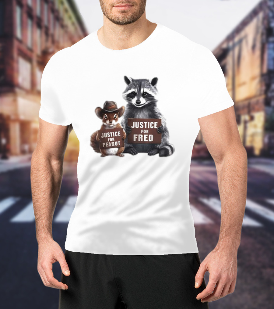 Justice For Peanut The Squirrel And Fred The Raccoon T-Shirt