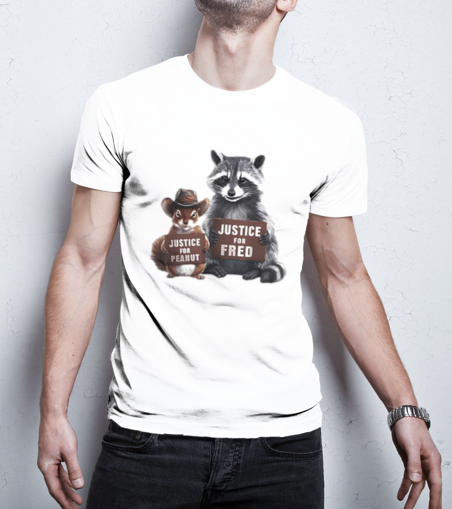 Justice For Peanut The Squirrel And Fred The Raccoon T-Shirt